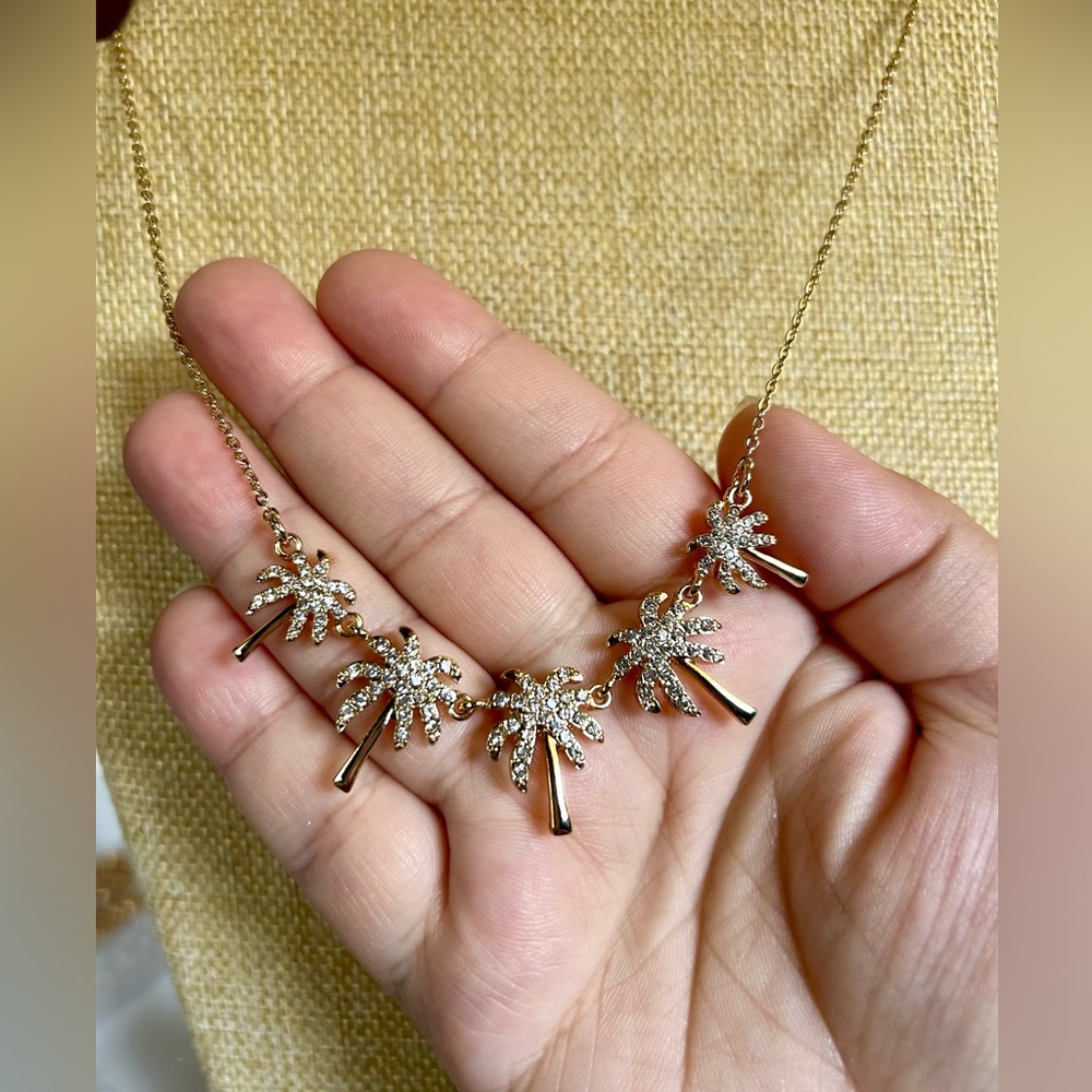 Lilly Pulitzer Gold Palm Tree Necklace